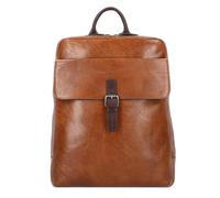 Castelijn & Beerens Rien Sac à dos RFID en cuir 40 cm Compartiment pour ordinateur portable brun