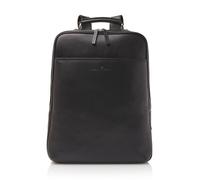 Castelijn & Beerens Verona Sac à dos RFID en cuir 40 cm Compartiment pour ordinateur portable noir
