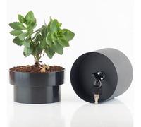 Castell Deco - Coffre-fort en forme de pot, camouflé avec clé, 4 couleurs, coffre-fort camouflé (noir)