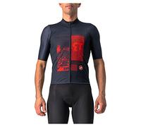 Castelli - 13 Screen - Maillot vélo homme Bleu Foncé / Rouge - M