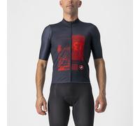 Castelli - 13 Screen - Maillot vélo homme Bleu Foncé / Rouge - XL