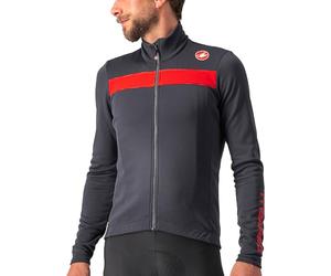 Castelli 4518511-030 Puro 3 Jersey Fz Sweatshirt Homme Dark Gray/Red Reflex Taille L