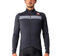 Castelli 4518511-085 Puro 3 Jersey Fz Sweatshirt Homme Light Black/Silver Reflex Taille M