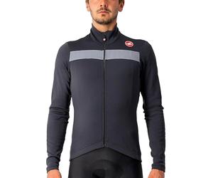 Castelli 4518511-085 Puro 3 Jersey Fz Sweatshirt Homme Light Black/Silver Reflex Taille M