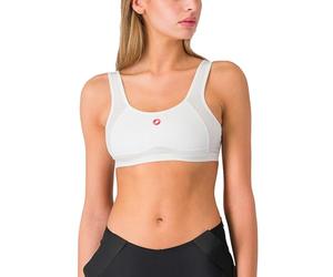 CASTELLI 4518550 Rosso Corsa Bra Women's Sports Bra White Black L