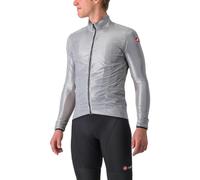 Castelli 4520058 Aria Shell Jacket Men's Jacket Silver Gray/Dark Gray L