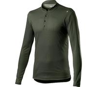 Castelli Tech Henley Long Sleeve Base Layer Vert L Homme
