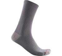 Castelli 4520540 BANDITO WOOL 18 SOCK Socks Homme NICKELGRAY Taille S/M