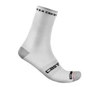 Castelli 4521026 Rosso Corsa Pro 15 Sock Men's Socks White Black L/XL