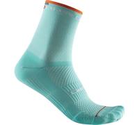 CASTELLI 4521062-472 Rouge Coursa W 11 Sock Chaussettes Femme Skylight/Pop Orange S/M