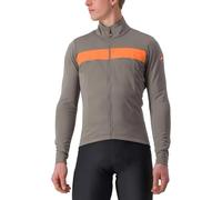 CASTELLI 4521503-064 RADDOPPIA 3 JKT Jacket Homme NICKEL GRAY/RED ORANGE Taille XXL
