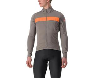 CASTELLI 4521503-064 RADDOPPIA 3 JKT Jacket Homme NICKEL GRAY/RED ORANGE Taille XXL