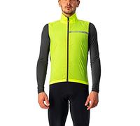 Castelli Squadra St. Vest Sports Homme, Yellow Fluo/Dark Gris, S