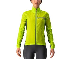 CASTELLI 4521529-383 SQUADRA STRETCH W JACKET Women's Jacket ELECTRIC LIME/DARK GRAY L