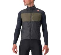 Gilet sans manches coupe vent castelli unlimited puffy noir marron