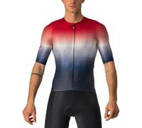 Castelli 4522014 Aero Race 6.0 Jersey T-Shirt Homme Savile Blue/Pro Red Taille XL