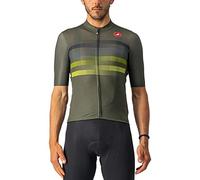 Castelli 4522016 Endurance Pro JRS T-Shirt Homme Military Green/Blue-Sulphur Taille M