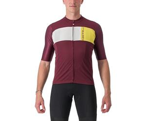 CASTELLI 4522023-421 PROLOGO 7 Jersey Men's T-Shirt Bordeaux/Ivory-Passion Fruit XL