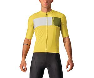 CASTELLI 4522023-782 PROLOGO 7 Jersey Men's T-Shirt Passion Fruit/Ivory-Avocado Green XXL