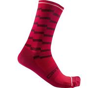 CASTELLI 4522037-611 UNLIMITED 18 SOCK Men's Socks DARK RED/BORDEAUX XL