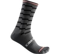 CASTELLI 4522037 Unlimited 18 Sock Unisex Socks Dark Gray/Black L/XL
