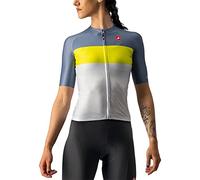Castelli 4522057 Aero Pro W Jersey T-Shirt Femme Silver Gray/Sulphur-Light Stee Taille M