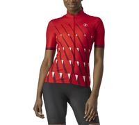 CASTELLI 4522059-023 Pendio Jersey T-Shirt Femme Red/Bordeaux-White L