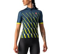Castelli 4522059 PENDIO Jersey T-Shirt Femme Moonlit Ocean/Sulphur-White Taille S