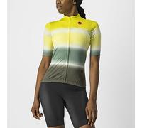 Maillot Castelli Dolce manche courte jaune vert foncé femme - M