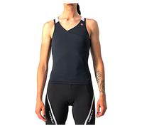 Maillot Castelli Solaris bretelles noir blanc femme - L