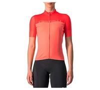 Castelli 4522065 VELOCISSIMA JRS T-Shirt Femme Coral Flash/Brilliant Pink Taille S