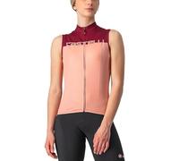 CASTELLI 4522066-566 Sleeveless T-Shirt Femme Blush/Bordeaux M