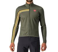 CASTELLI 4522500-075 Unlimited TH Jersey Sweatshirt Homme Military Green/Goldenrod Taille M