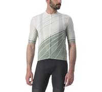CASTELLI 4523014-065 Speed Strada Jersey Men's T-Shirt Ivory/Defender Green L
