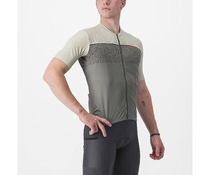 CASTELLI 4523017-076 Unlimited ENTRATA Jersey Men's T-Shirt Travertine Gray/Forest Gray M