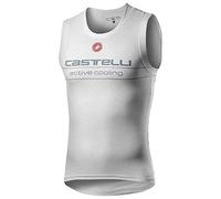 castelli Active Cooling Sleeveless T-Shirt Homme, Silver Gray, XL