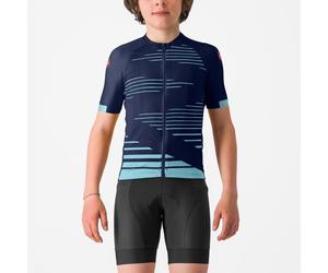 Castelli - Aero Kid Jersey - Maillot vélo enfant Belgian Blue / Pool Blue - 8 ans