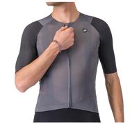 Maillot Castelli Aero Race 8S Rosso Corsa manches courtes gris fumée - M