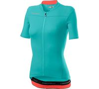 castelli Anima 3 T-Shirt Femme, Light Turquoise/Brilliant Pink, XS