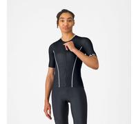 Maillot Castelli Anima Flow manches courtes noir blanc - S