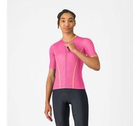 Castelli - Anima Flow Jersey - Maillot vélo femme Rosa Giro / Mango Mojito - XS