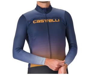 Castelli - Apice Thermal Jersey - Maillot de cyclisme - S - belgian blue / vivid orange / wint