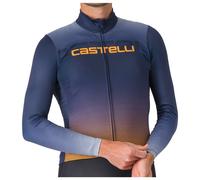 Castelli - Apice Thermal Jersey - Maillot de cyclisme - XXL - belgian blue / vivid orange / wint