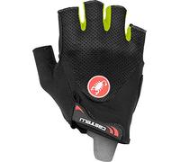 castelli Arenberg Gel 2 Gants de Cyclisme Adulte Unisexe, Balck/Jaune Fluo, S