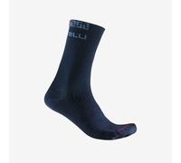 Chaussettes unisexe castelli bandito merino 18 bleu