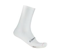 CASTELLI Chaussette Espresso 18 pour homme, chaussette de performance cycliste à évacuation de l'humidité pour le vélo de route et sur gravier, blanc, XX-Large