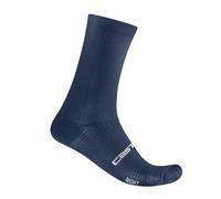 CASTELLI Chaussettes Espresso 18 pour homme, évacuation de l'humidité, vêtements de cyclisme pour vélo de route et de gravier, Bleu belge, XX-Large