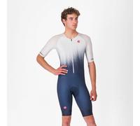 Trifonction Castelli Core Tri manches courtes blanc bleu marine - XXL