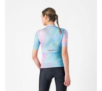 Castelli - Cosmic Vortex Jersey - Maillot vélo femme Multicolor Pink Green - S