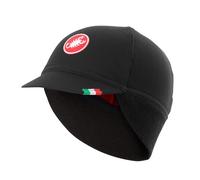 Castelli Casquette thermique Mixte Difesa CA5W0 Noir/Rouge Taille unique EU